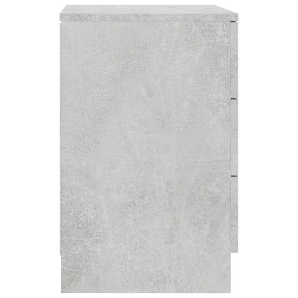 VIDAXL Table de chevet Gris beton 38x35x56 cm Bois d'ingenierie