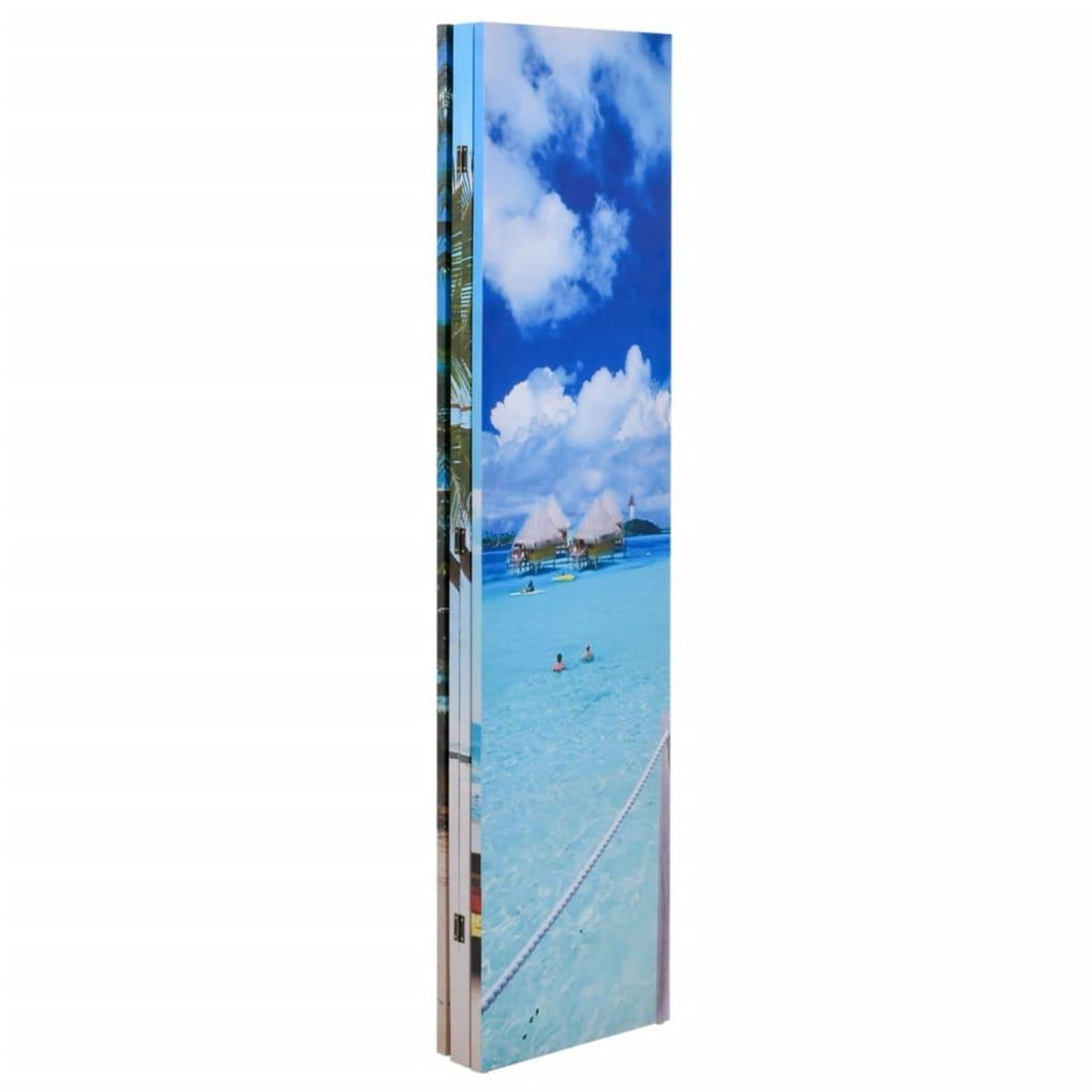 VIDAXL Cloison de separation pliable 160 x 170 cm Plage
