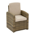 HESPERIDE Fauteuil de jardin en alu et résine tressée Selenim Naturae - Hespéride