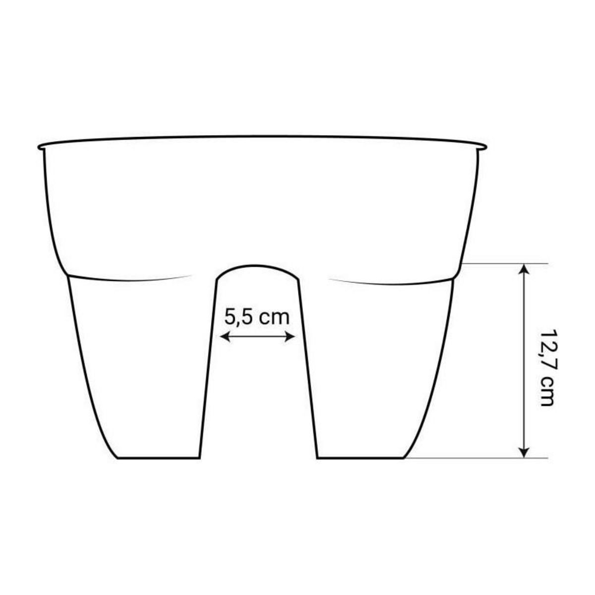 Eda Balconnière cavalière Osaka 56 x 30 cm Vert laurier - Eda