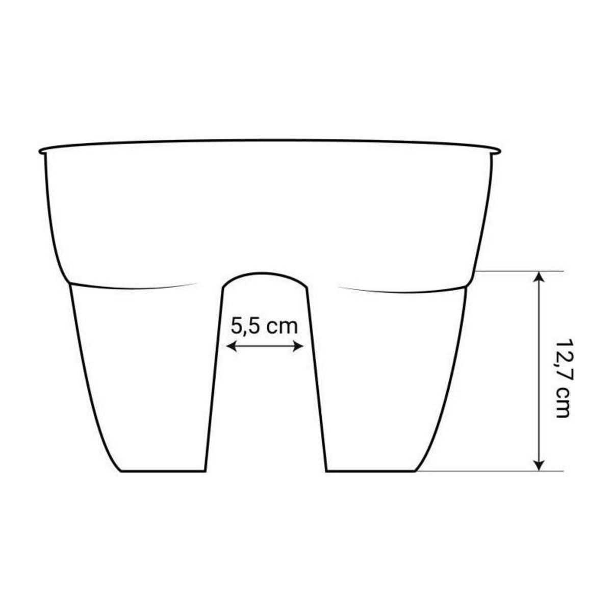 Eda Balconnière cavalière Osaka 56 x 30 cm Vert laurier - Eda