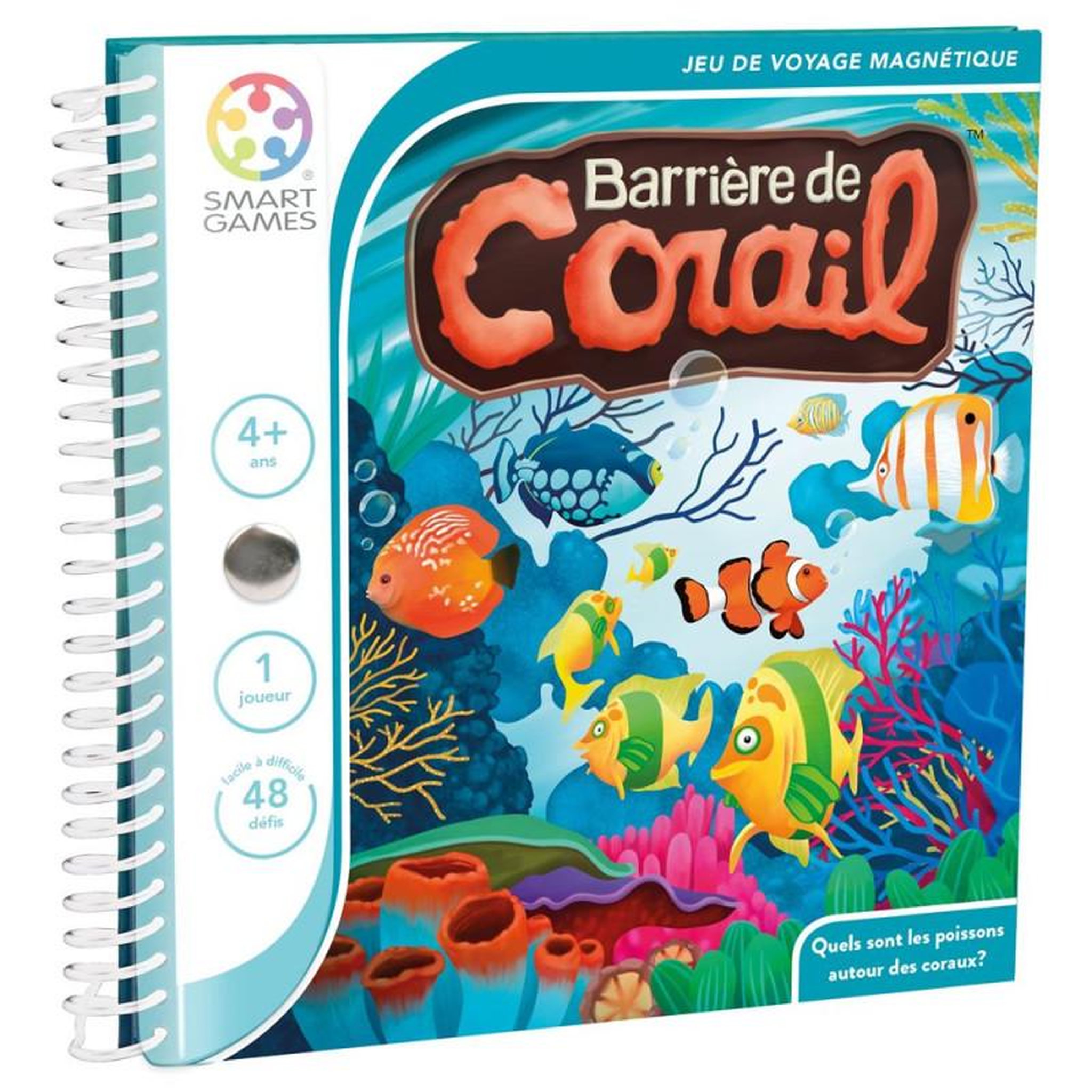 Smart Games Jeu de voyage magnétique Smartgames Barrière de corail