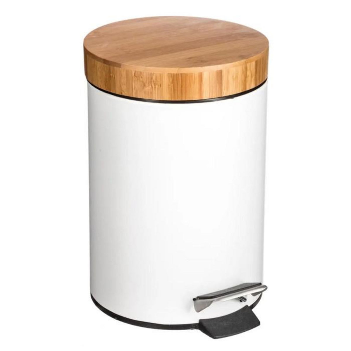 FIVE Poubelle de Salle de Bain  Natureo  3L Blanc