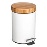 FIVE Poubelle de Salle de Bain  Natureo  3L Blanc