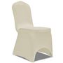Voir la diapositive 2 : VIDAXL Housses elastiques de chaise Creme 18 pcs