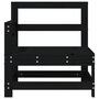 Voir la diapositive 4 : VIDAXL Canapes d'angle de jardin 2 pcs noir bois de pin massif