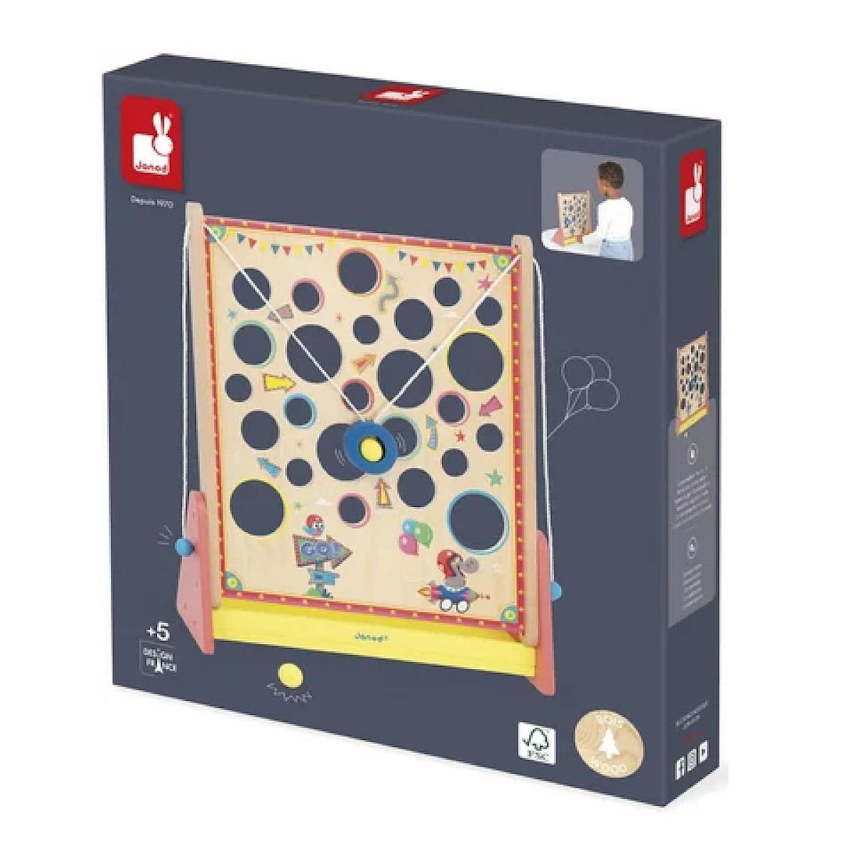 Juratoys-Janod Jeu d Adresse Vertical Traditionnel