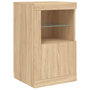 Voir la diapositive 3 : VIDAXL Armoire laterale avec lumieres LED chene sonoma