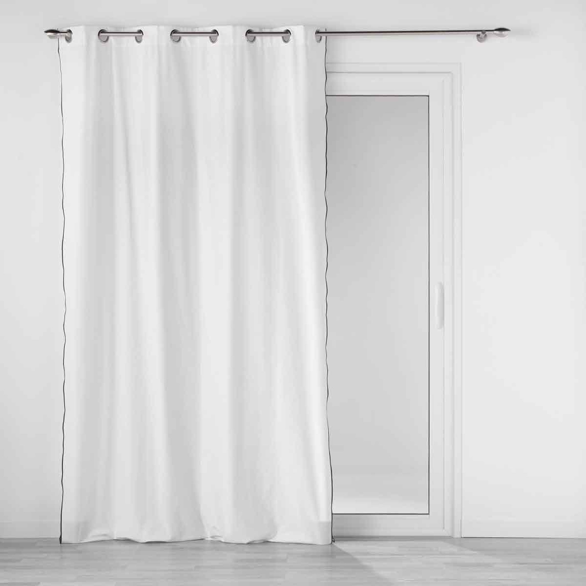 Douceur d'Intérieur Rideau à œillets  mistraline  140x240cm blanc