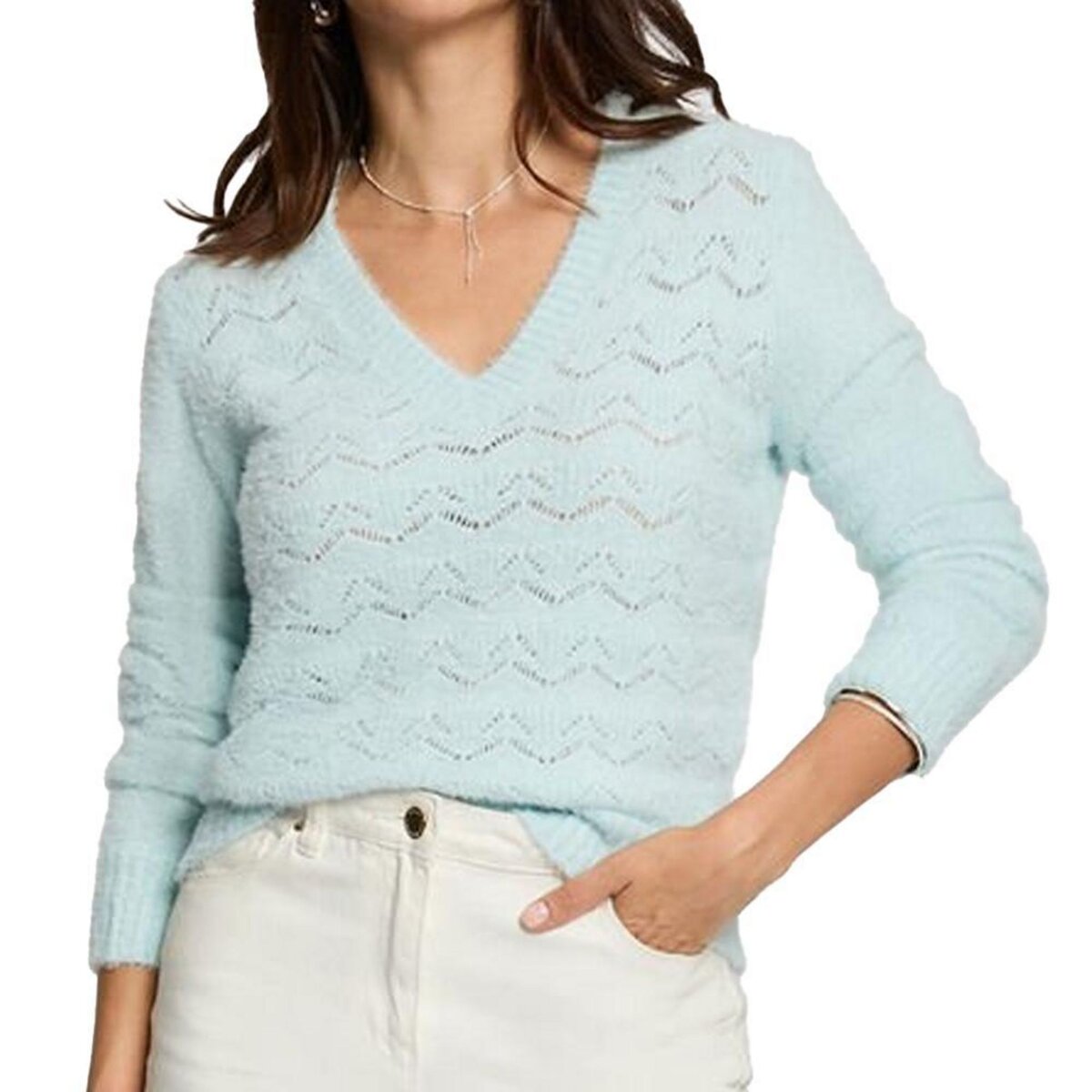 MORGAN Pull Bleu  Femme Morgan