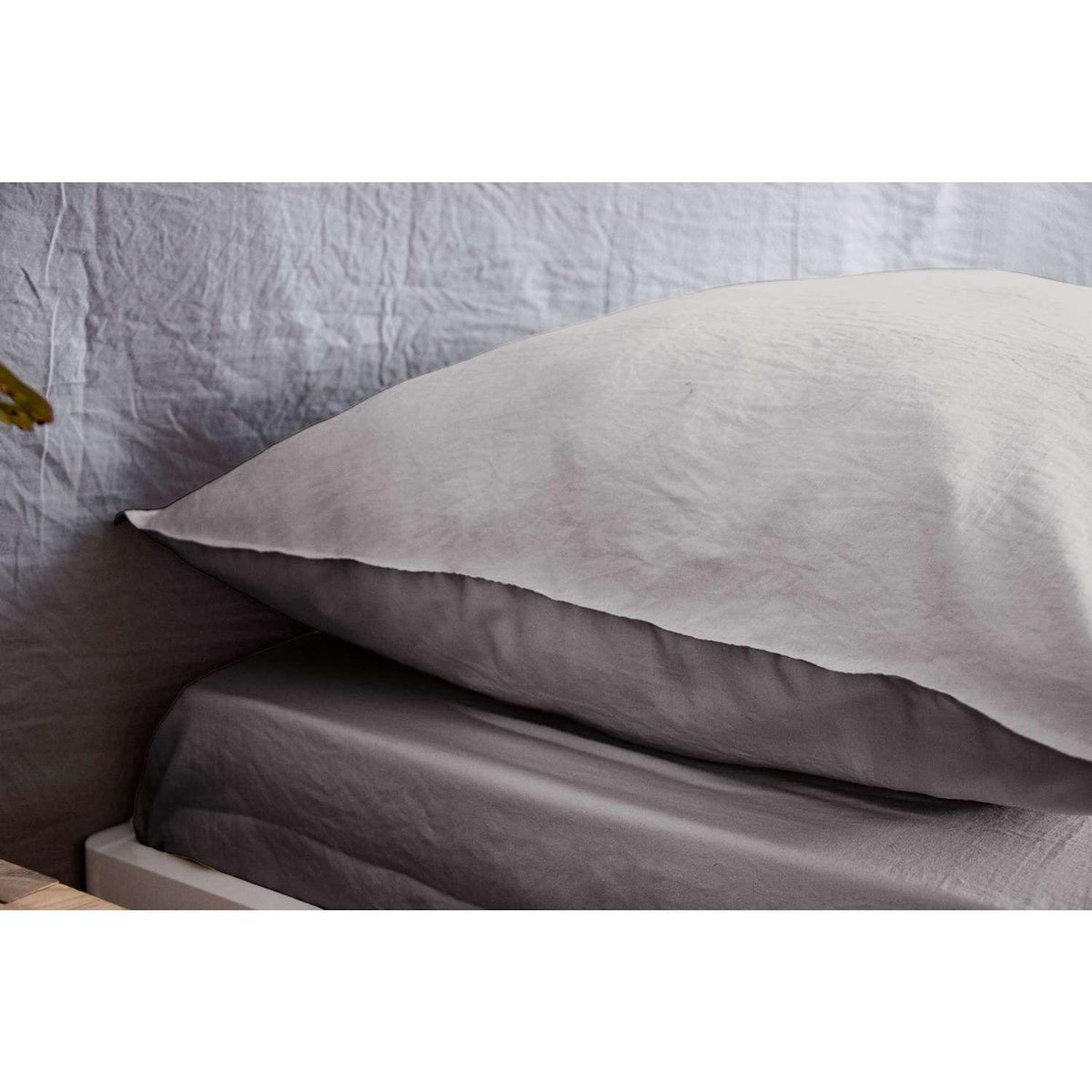 COTE DECO Parure de lit - 100% microfibre lavée