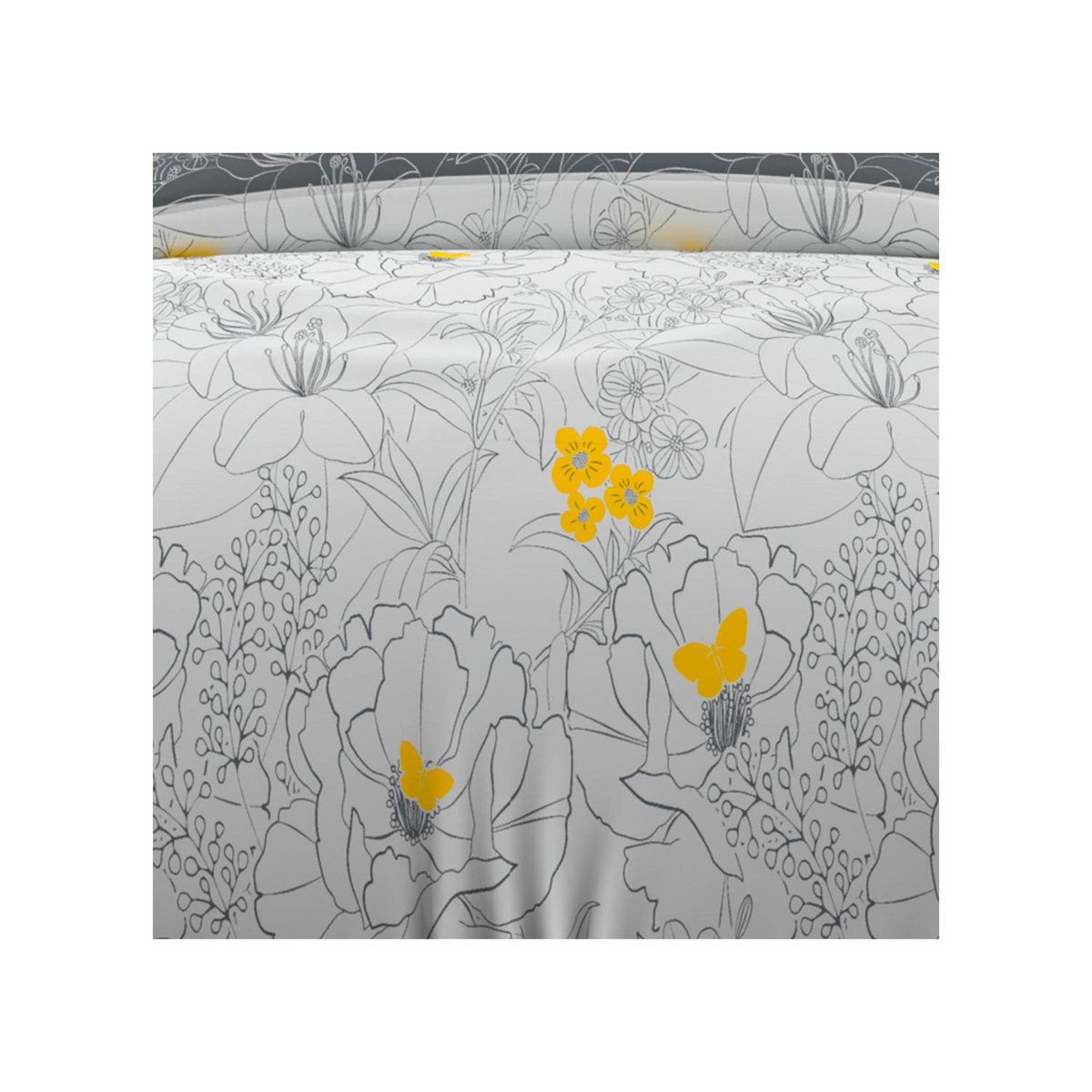 SOLEIL D'OCRE Parure Housse de couette LISA 57 fils/ cm2, par Soleil d'Ocre