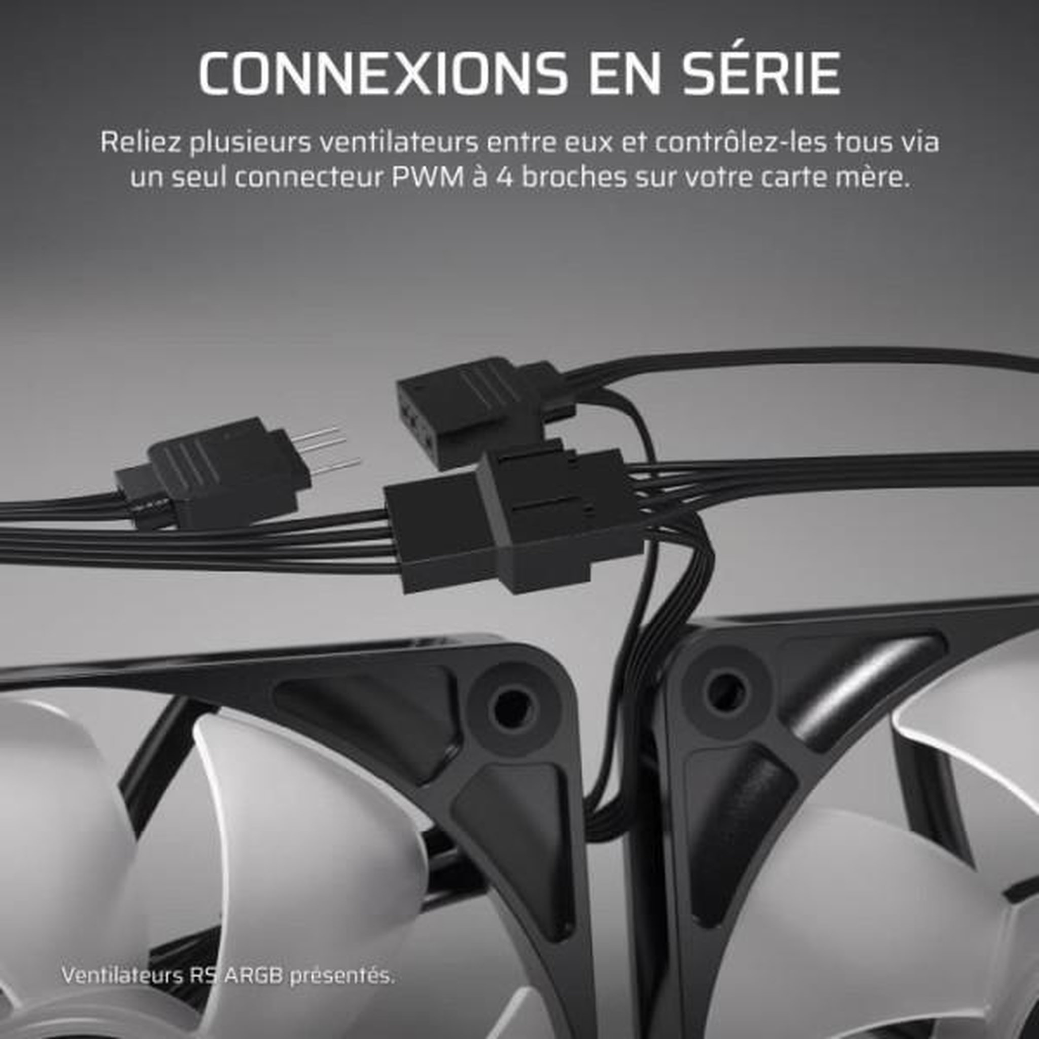 Voir la diapositive 3 : Corsair Ventilateur PWM 120mm - CORSAIR - RS120