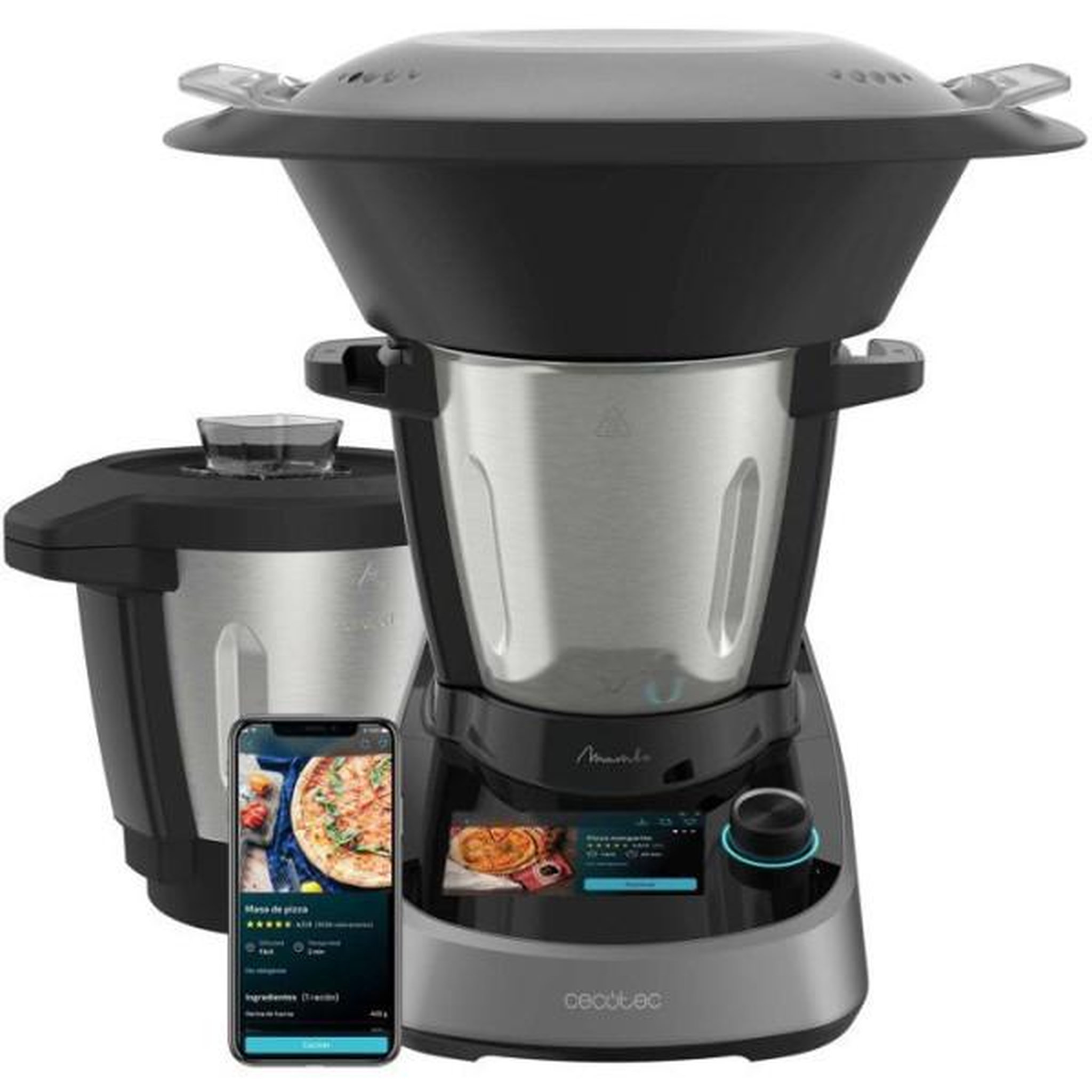 CECOTEC Robot  de cuisine - CECOTEC - Mambo Touch avec bol Habana - 1600 W - 3,3 L - 37 fonctions - Gris