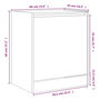 Voir la diapositive 6 : VIDAXL Armoire a chaussures blanc 60x42x69 cm bois d'ingenierie