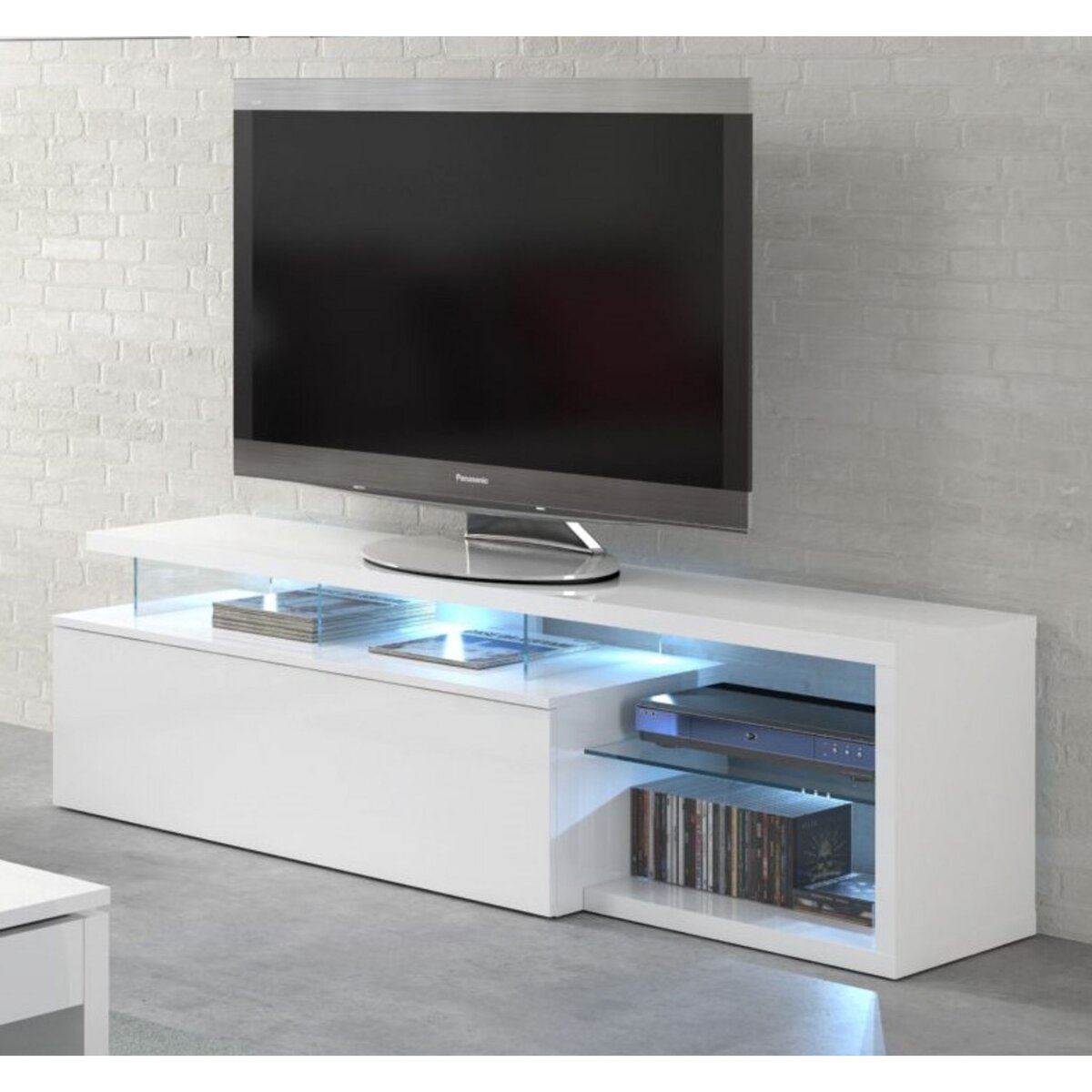 Meuble TV avec éclairage led  BLUE L150cm