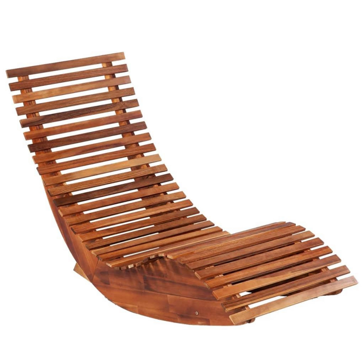 VIDAXL Chaises longues basculantes lot de 2 bois d'acacia