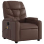 Voir la diapositive 3 : VIDAXL Fauteuil de massage inclinable Marron Similicuir