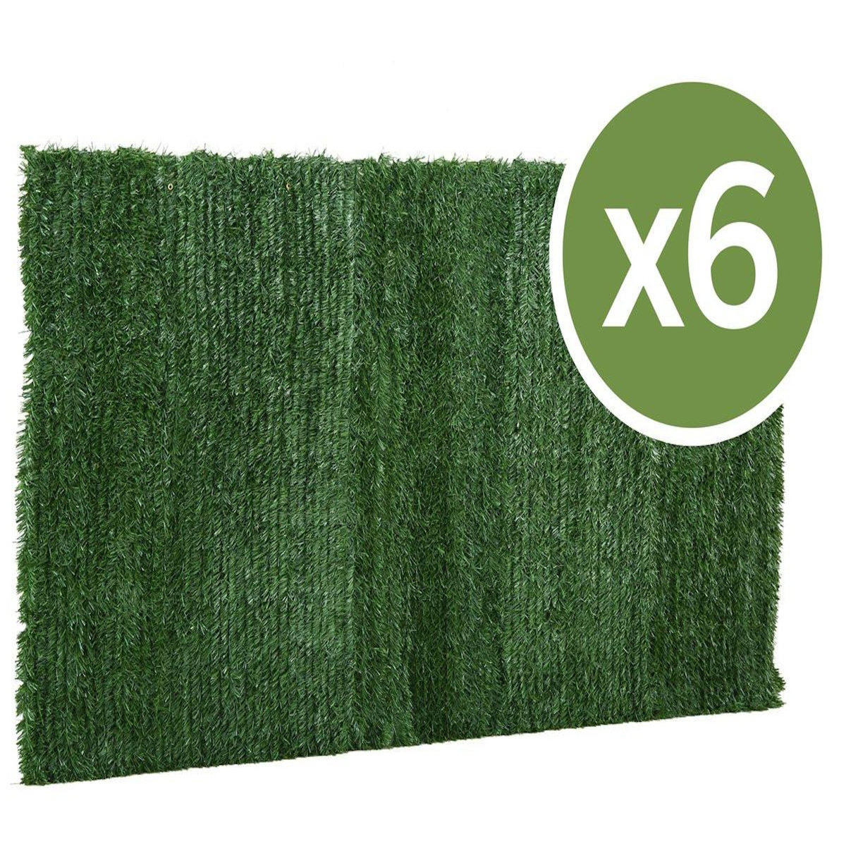 Habitat et Jardin Lot de 6 Haies artificielles - 150 x 300 cm