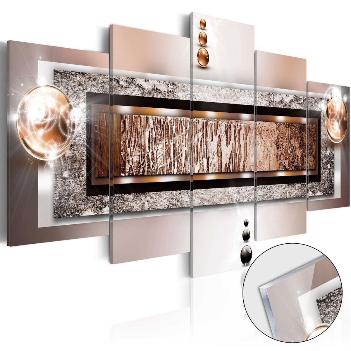 Paris Prix Tableau sur Verre Acrylique  Cinnamon Rock