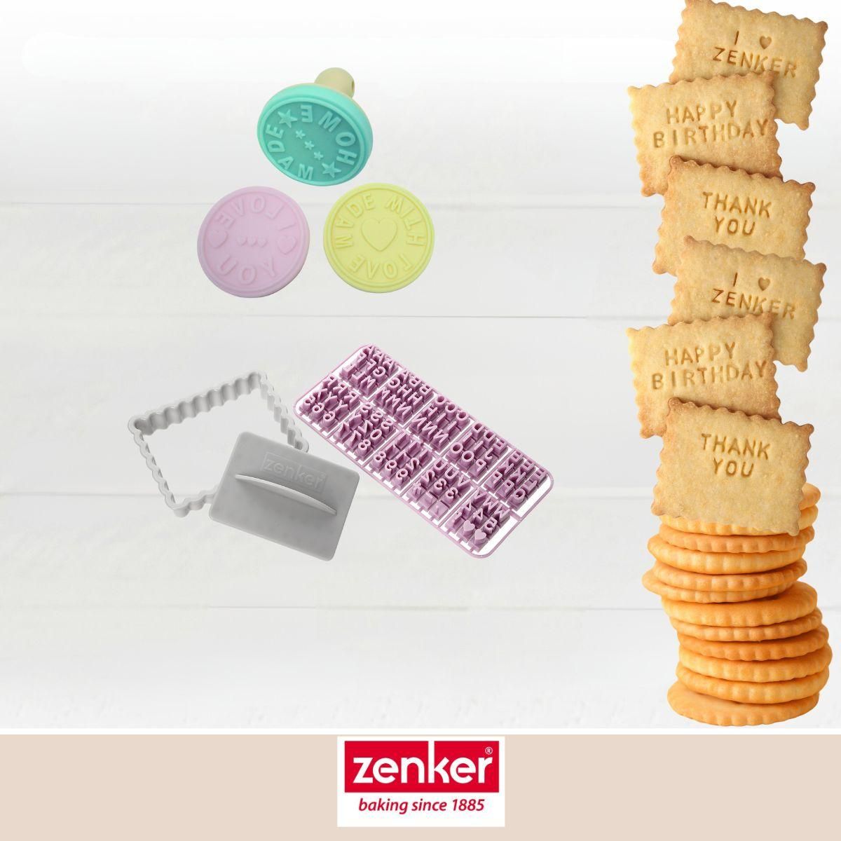 ZENKER Ensemble de tampon pour biscuits Zenker Smart Pastry