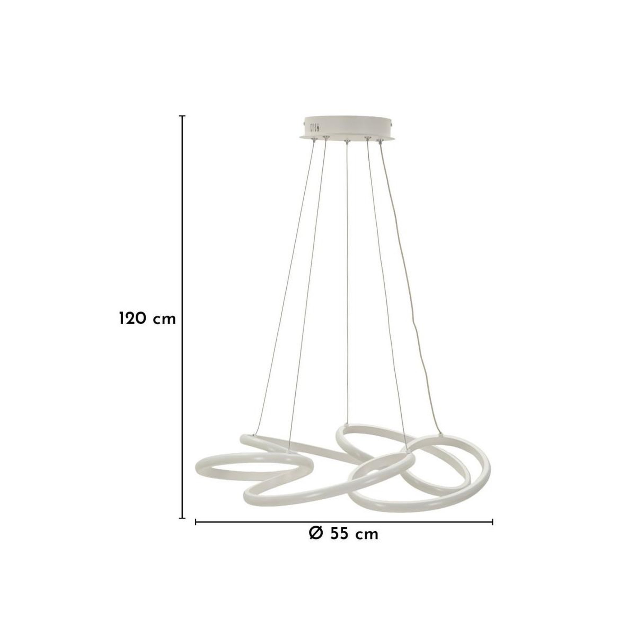 Voir la diapositive 6 : Paris Prix Suspension led design  glovy  120cm blanc