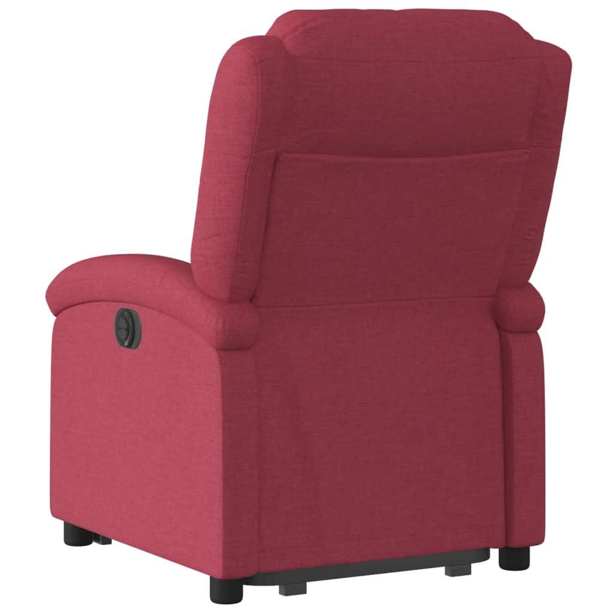 Voir la diapositive 5 : VIDAXL Fauteuil inclinable rouge bordeaux tissu