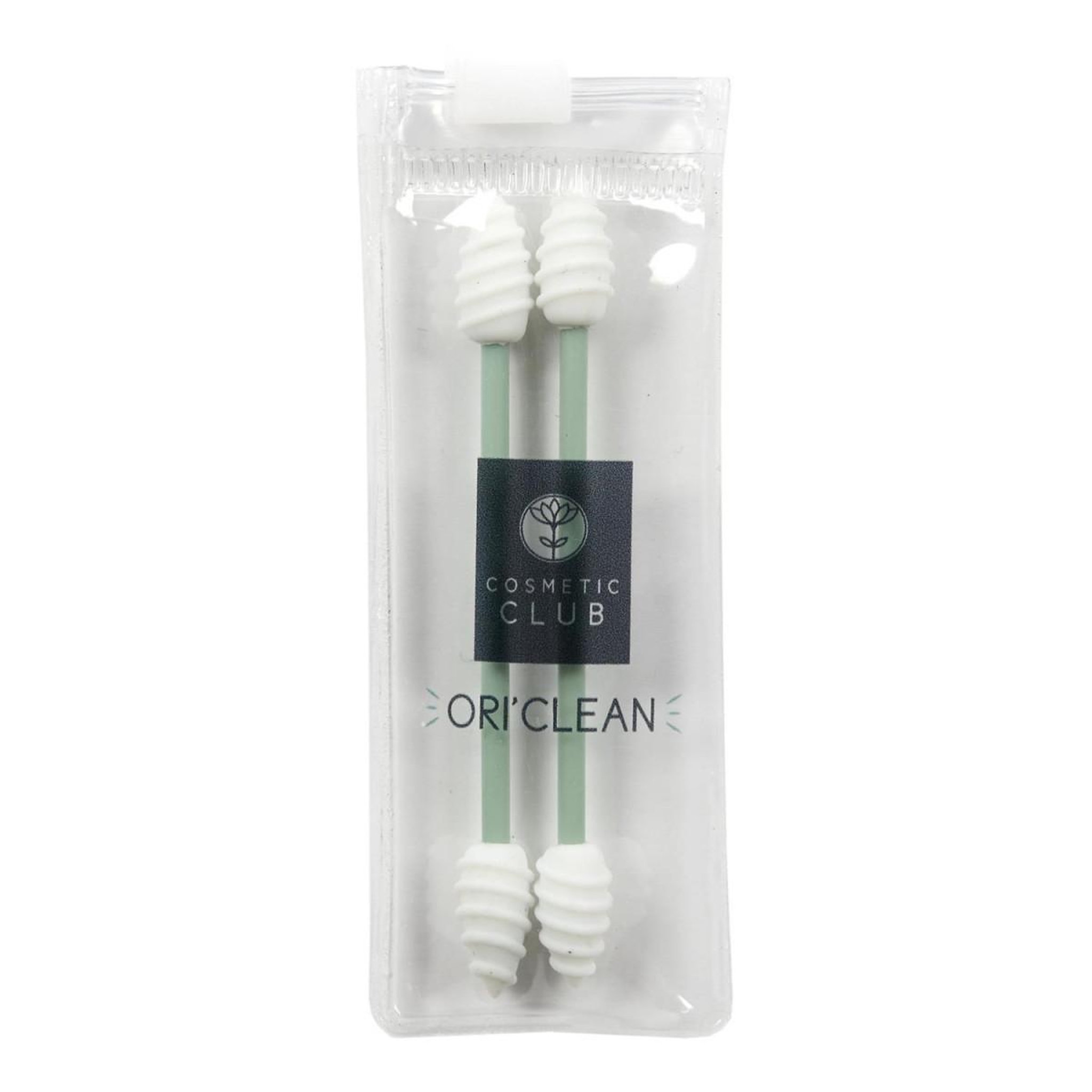 Cosmetic Club Lot de 2 bâtonnets silicone  oreilles  9cm blanc