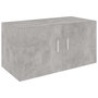 Voir la diapositive 2 : VIDAXL Armoire murale Gris beton 80x39x40 cm Bois d'ingenierie