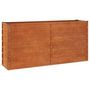 Voir la diapositive 2 : VIDAXL Lit sureleve de jardin rouille 160x40x77 cm acier corten