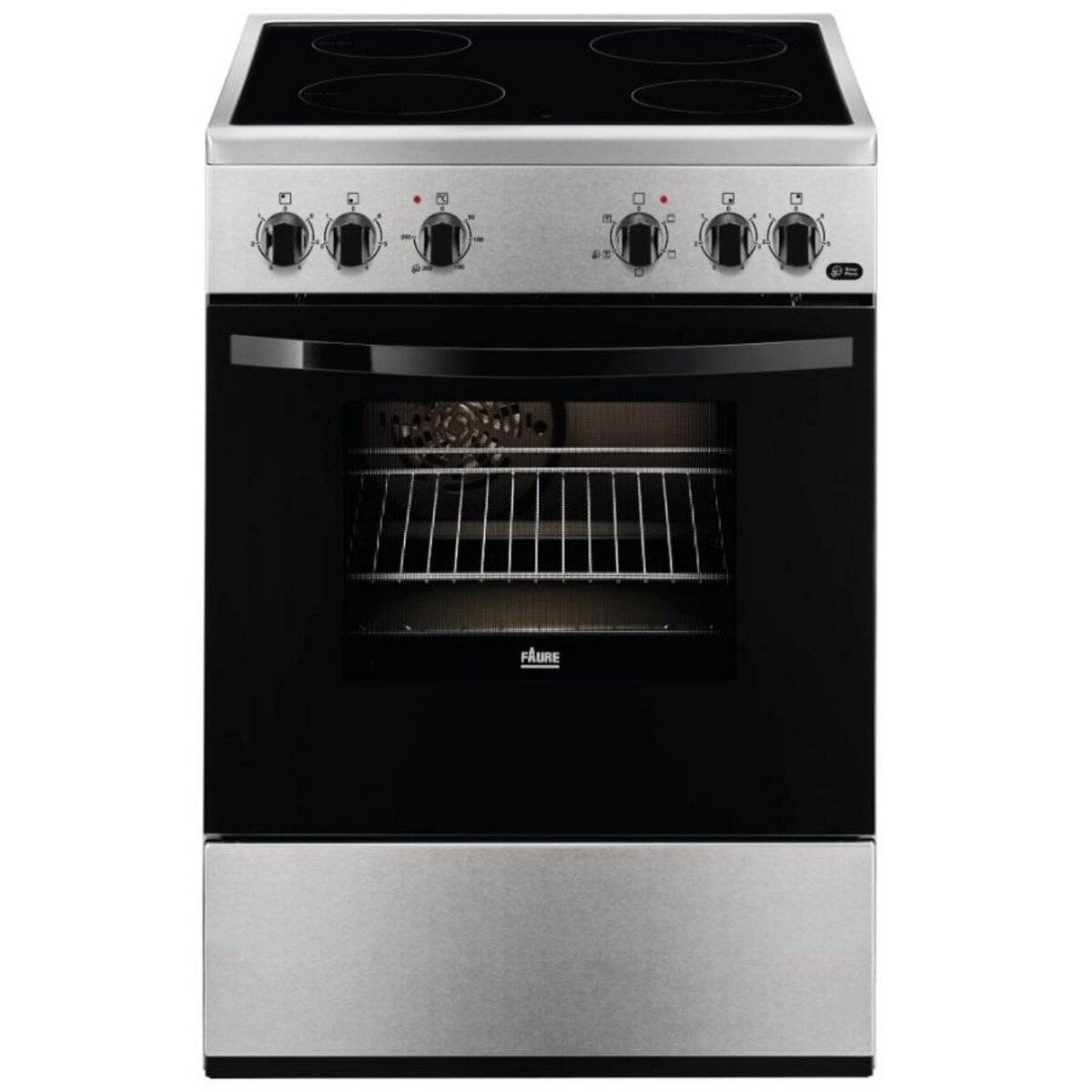 FAURE Cuisinière vitrocéramique a 54l 4 feux inox - FCV65091XA