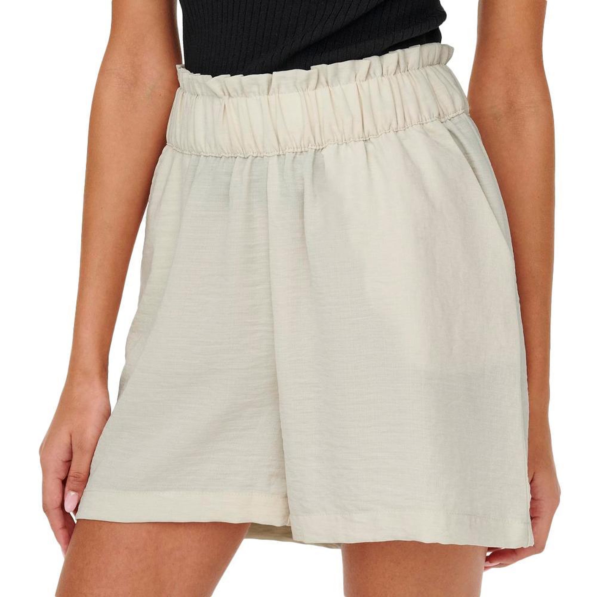 JACQUELINE DE YONG Short Beige Femme JDY Paperbag. Coloris disponibles : Beige