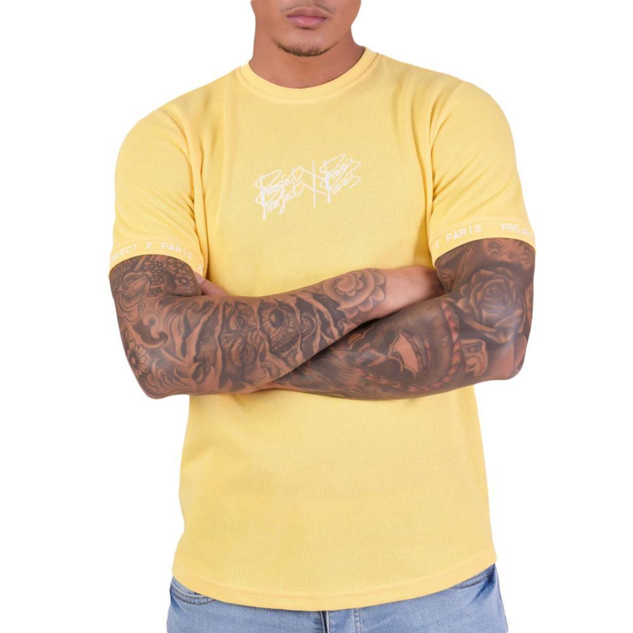 Project X T-shirt Jaune Homme Project X Paris 0206. Coloris disponibles : Jaune