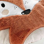 Voir la diapositive 3 : Douceur d'Intérieur Coussin enfant en forme de renard - Diam. 40 cm - Marron