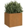 Voir la diapositive 3 : VIDAXL Jardinieres 2 pcs 32x30x29 cm acier corten