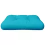 VIDAXL Coussin de palette turquoise 60x60x12 cm tissu