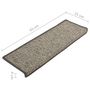 Voir la diapositive 6 : VIDAXL Tapis d'escalier autocollants 15 pcs 65x21x4 cm Gris et beige