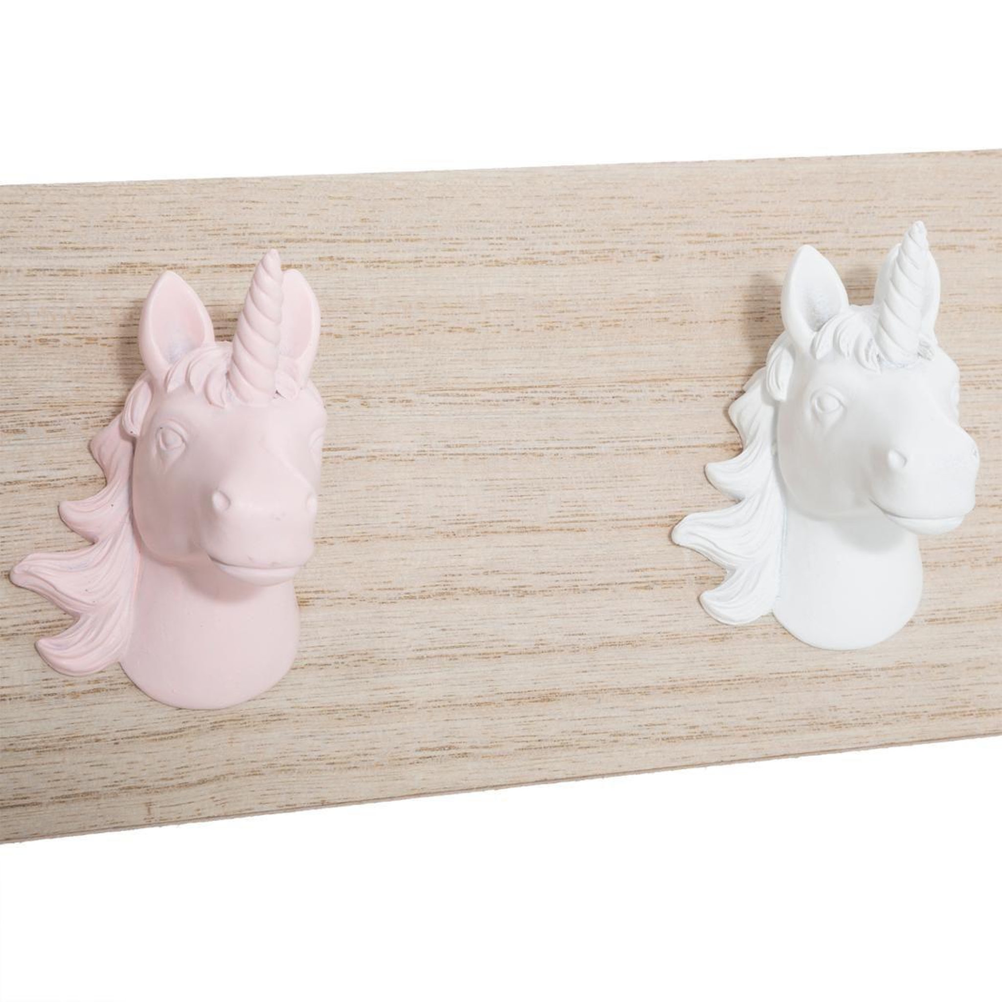 Voir la diapositive 2 : Atmosphera Kids Patère murale  licorne  55cm naturel