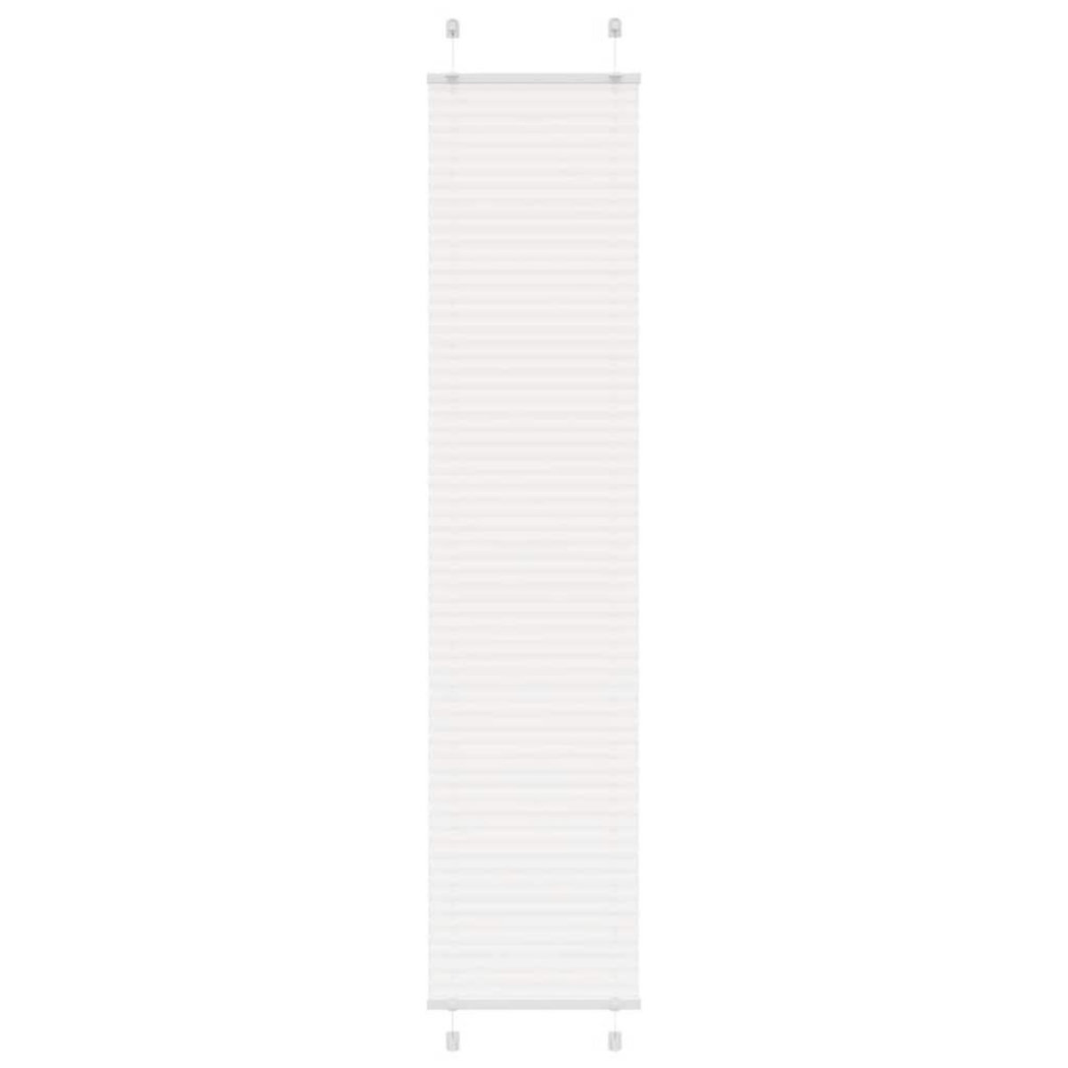 VIDAXL Store plisse blanc 50x200 cm largeur du tissu 49,4 cm polyester
