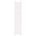 VIDAXL Store plisse blanc 50x200 cm largeur du tissu 49,4 cm polyester