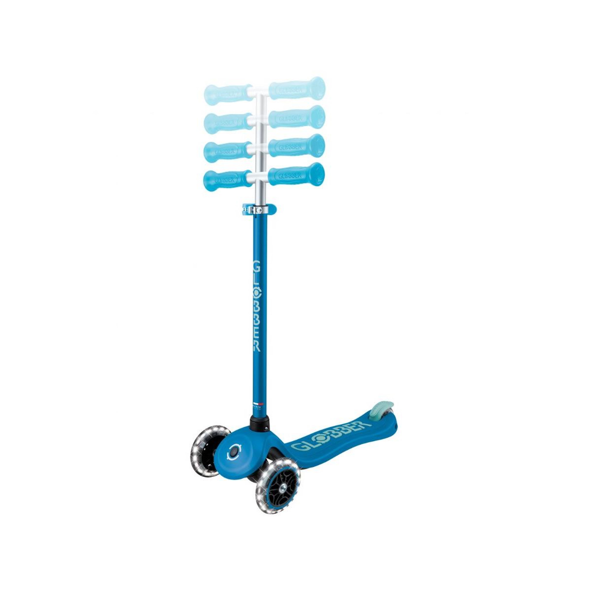 Voir la diapositive 2 : Globber Trottinette Primo plus lights Glow in the Dark bleu pétrol