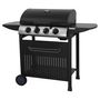 Voir la diapositive 3 : GARDENSTAR Barbecue gaz - 4 brûleurs - Acier