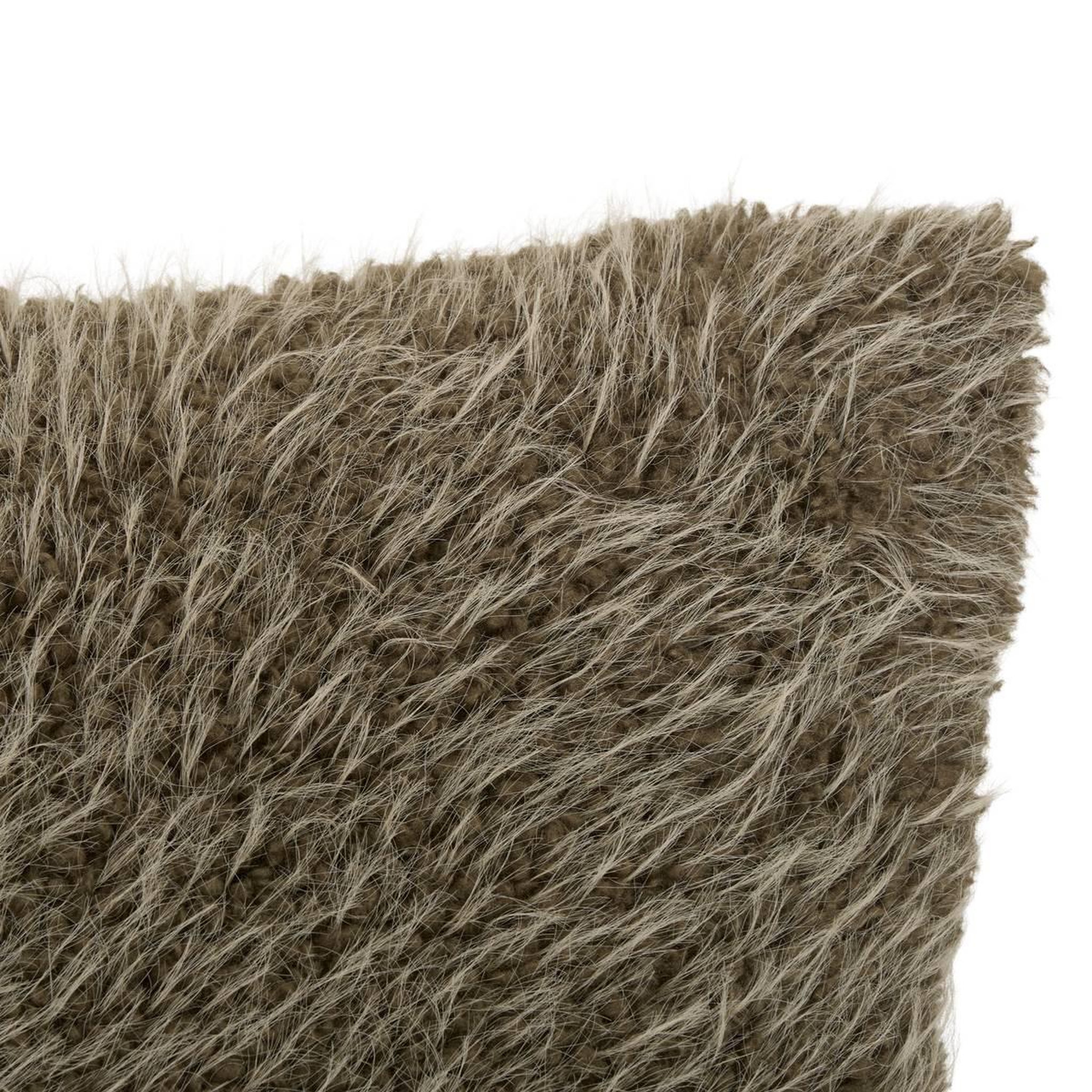 Voir la diapositive 2 : ATMOSPHERA Coussin imitation fourrure  nyero  50x80cm kaki
