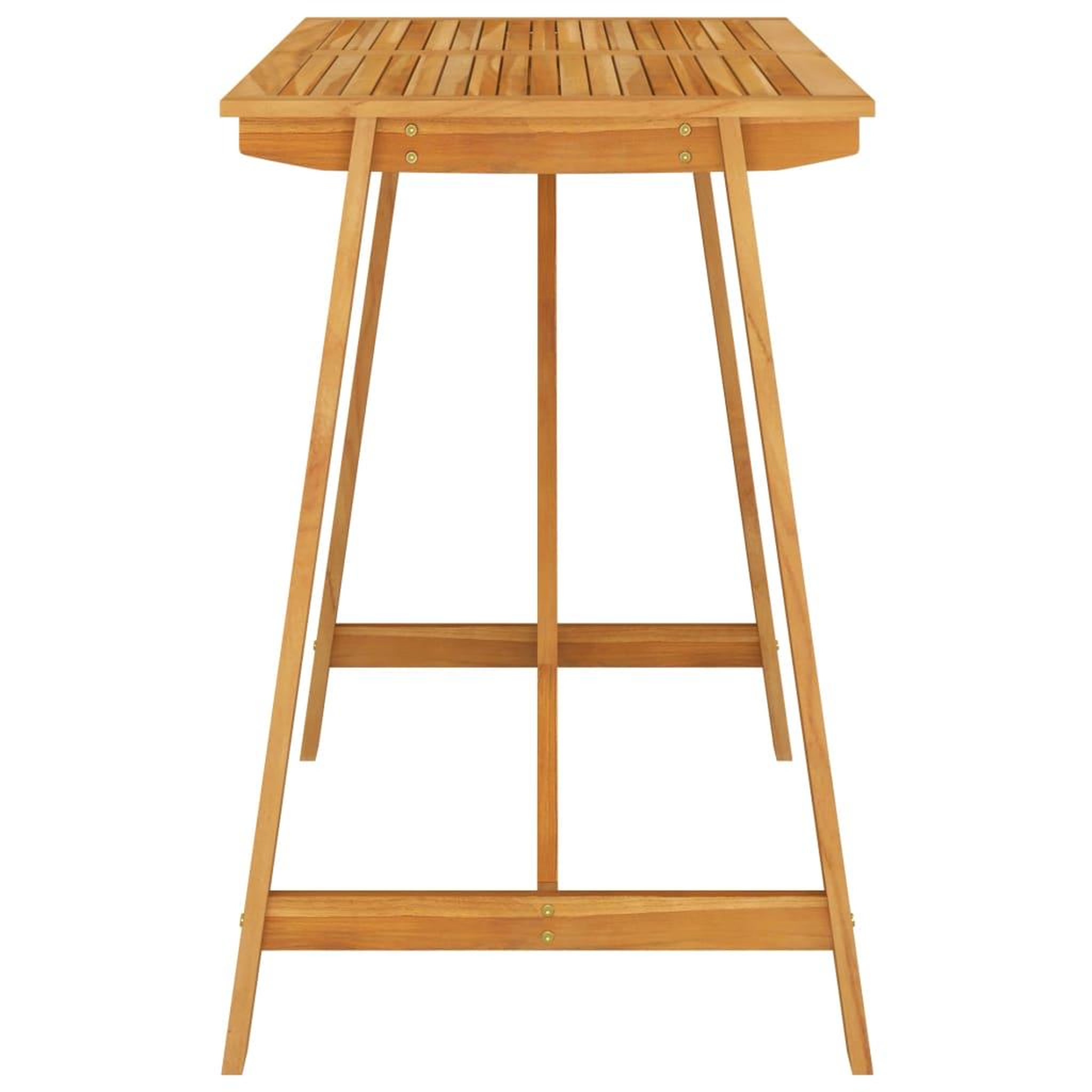 Voir la diapositive 3 : VIDAXL Table de bar de jardin 140x70x104 cm bois d'acacia massif