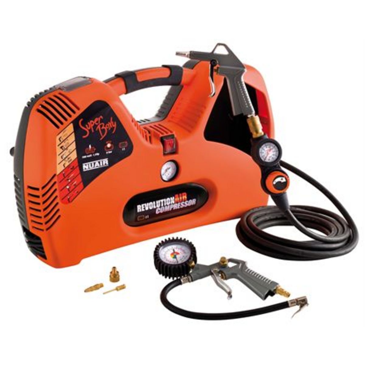 MECAFER Compresseur portatif SuperBoxy 2L - 1.5CV - 8bars