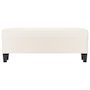 Voir la diapositive 3 : VIDAXL Banc Creme 100x35x41 cm Similicuir