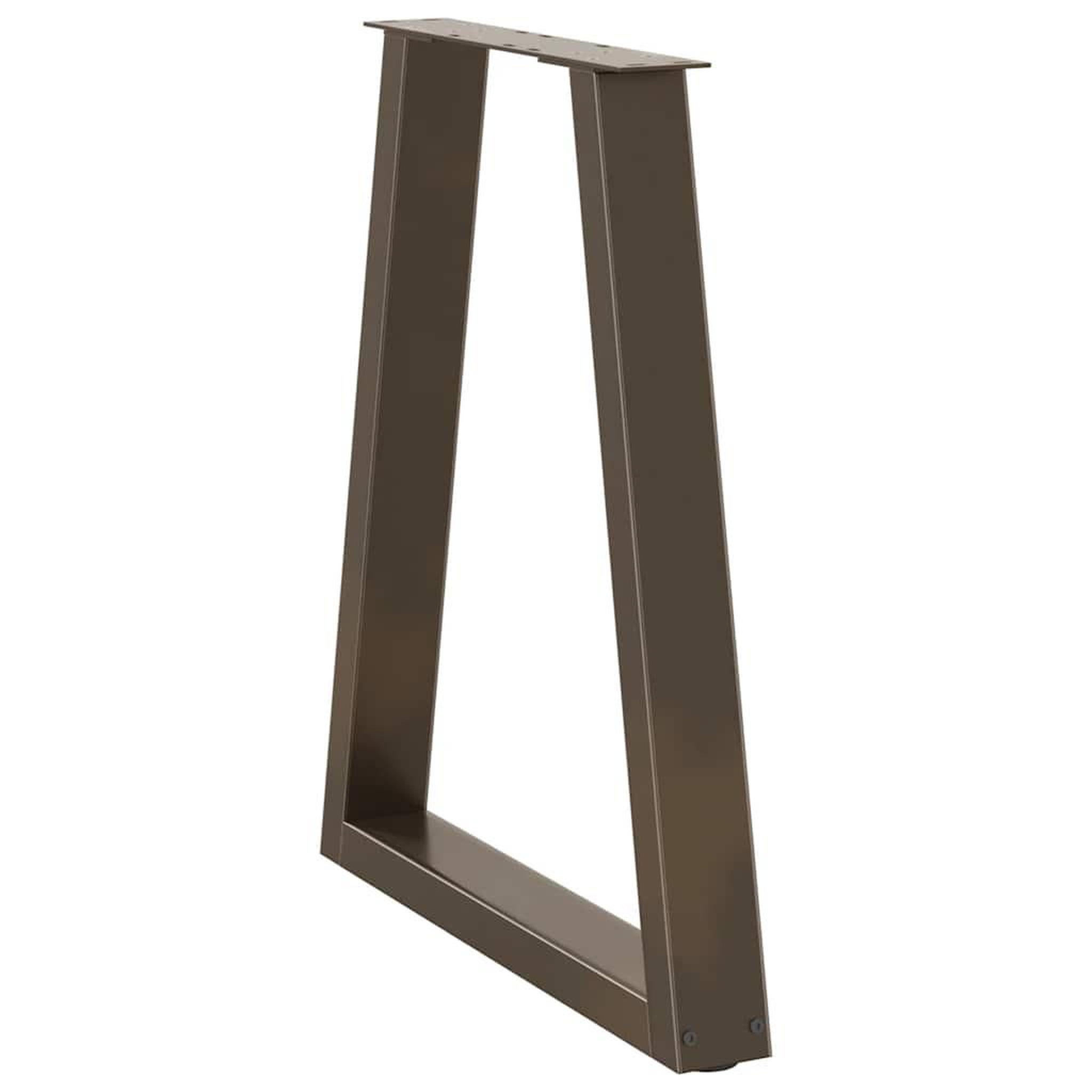 Voir la diapositive 4 : VIDAXL Pieds de table a manger forme V 2 pcs acier naturel acier