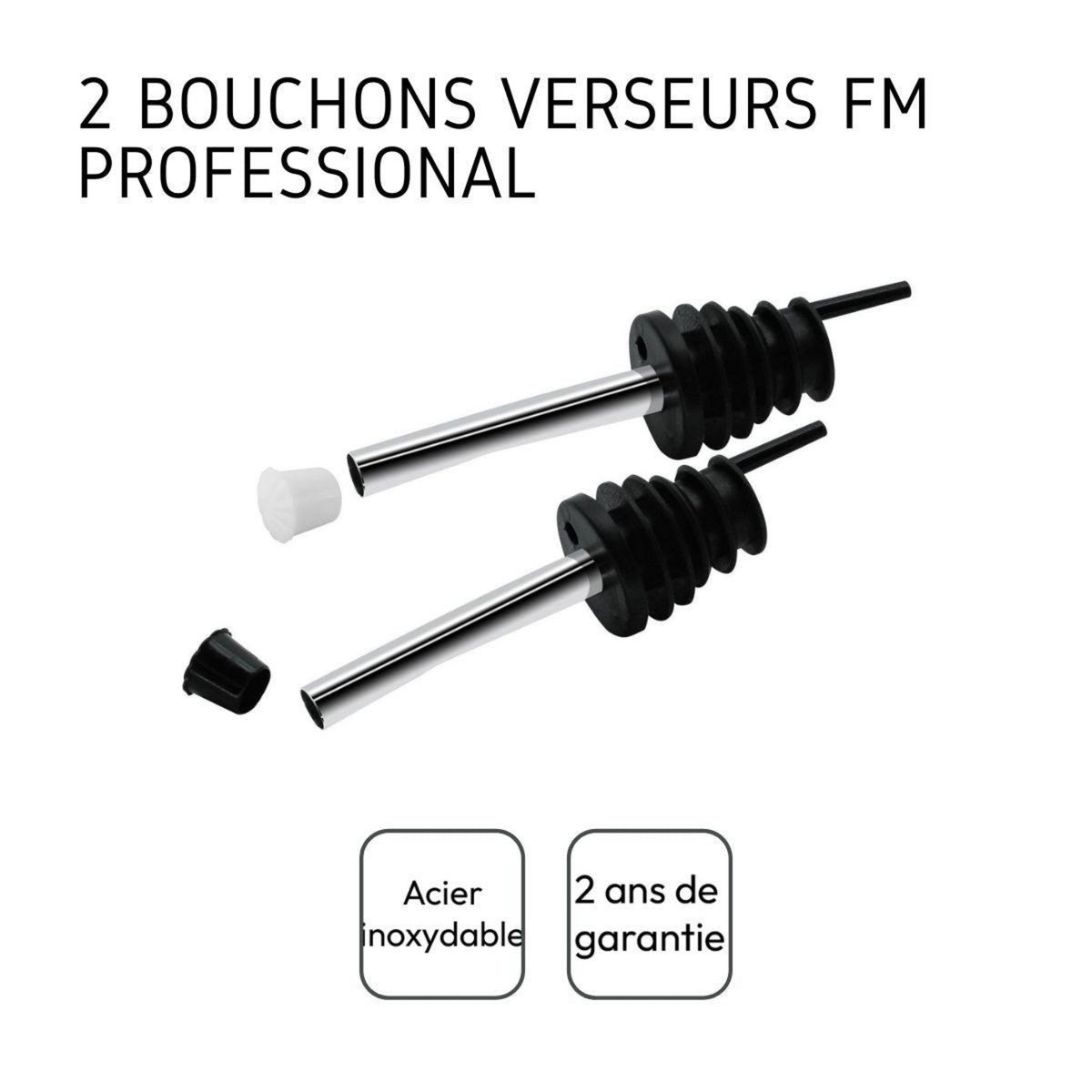 Fackelmann Lot de 2 becs verseurs pour bouteille Fackelmann
