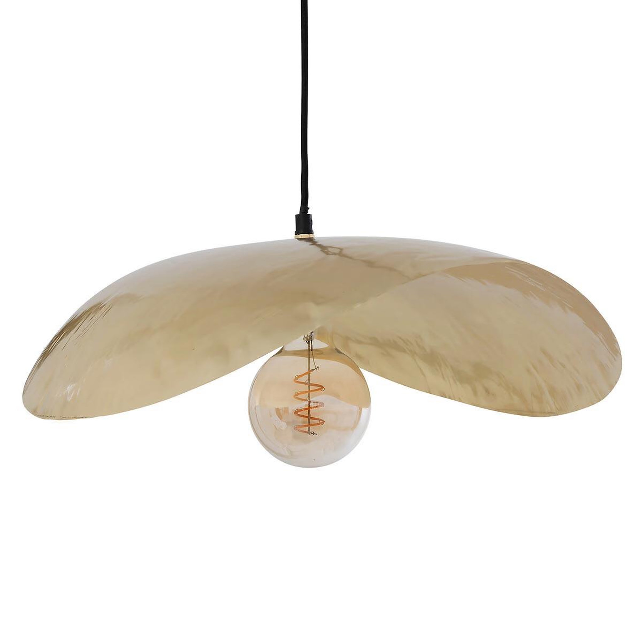 Voir la diapositive 2 : ATMOSPHERA Lampe suspension en métal  arlo  56cm doré