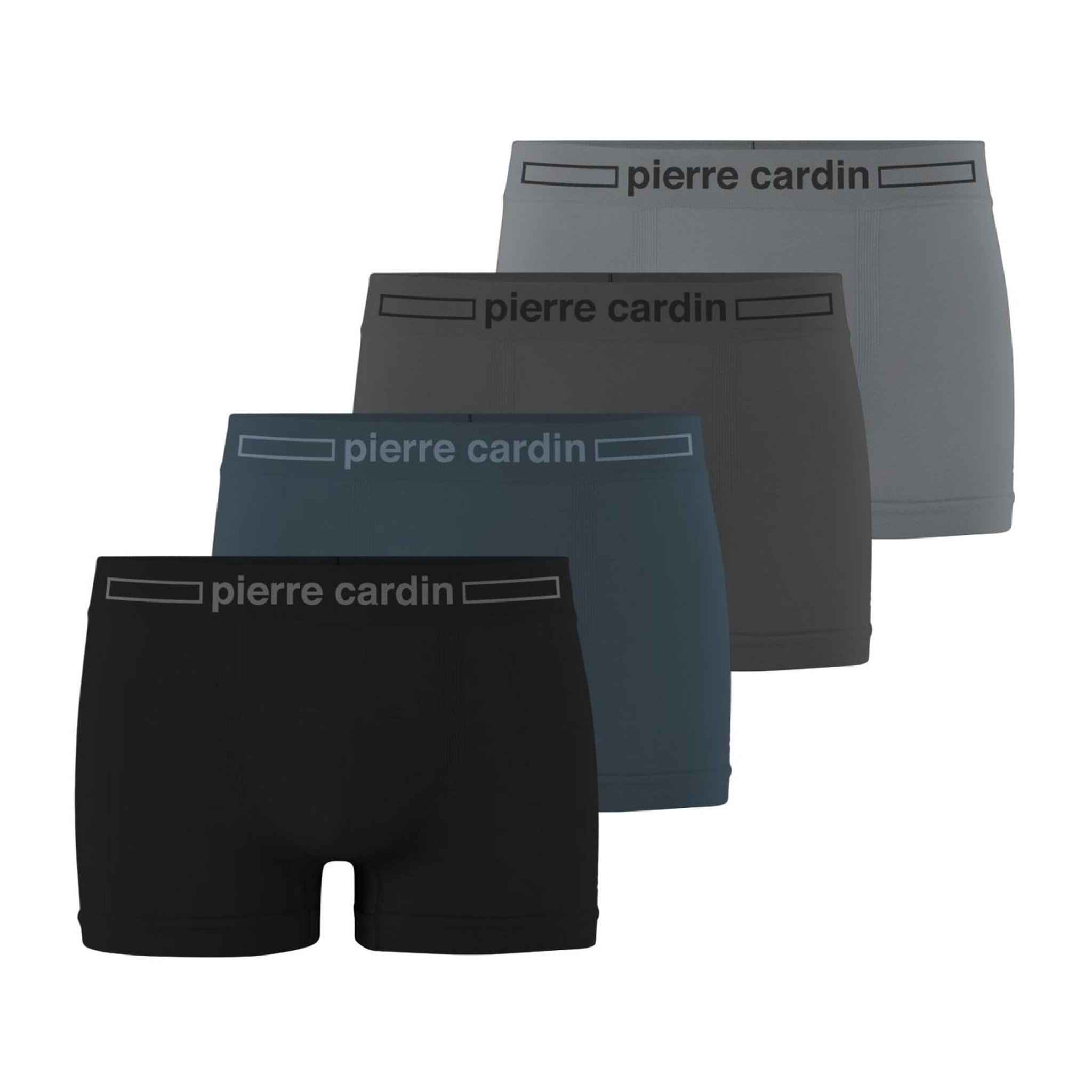 PIERRE CARDIN Lot de 4 boxers homme seamless enrique. Coloris disponibles : Bleu